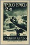 Spain 1939 Avion 2 Ptas Verde Oscuro Edifil NE 42. España ne42. Subida por susofe